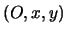 $(O,x,y)$