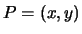 $P=(x,y)$