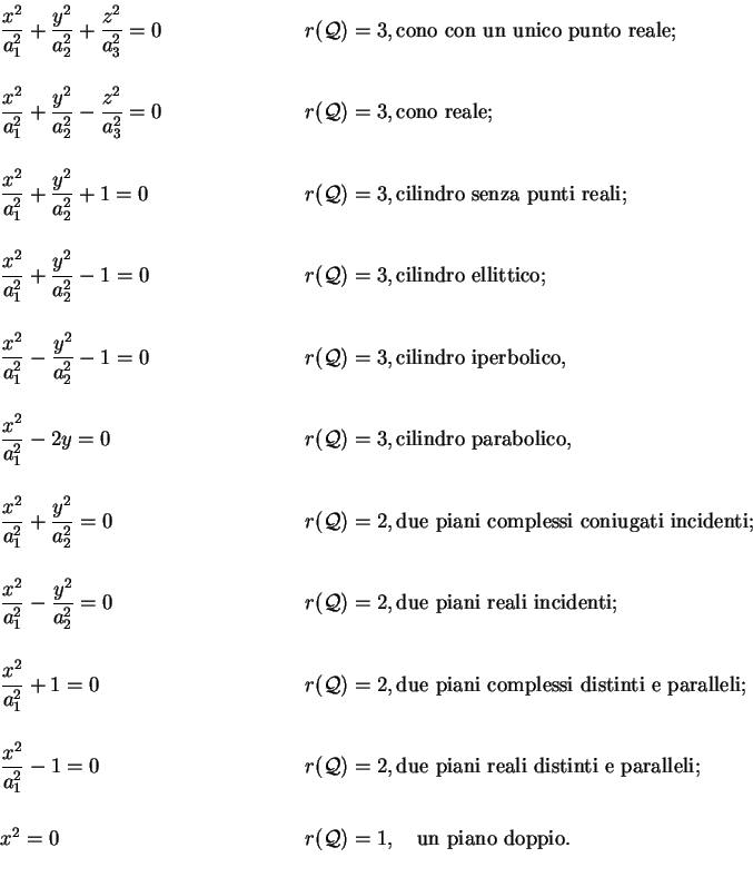 \begin{displaymath}
\begin{array}{ll}
\displaystyle\frac{x^2}{a_1^2}+\displayst...
...\quad \mbox{un piano doppio.}\\
\, & \, \\
\end{array}
\end{displaymath}